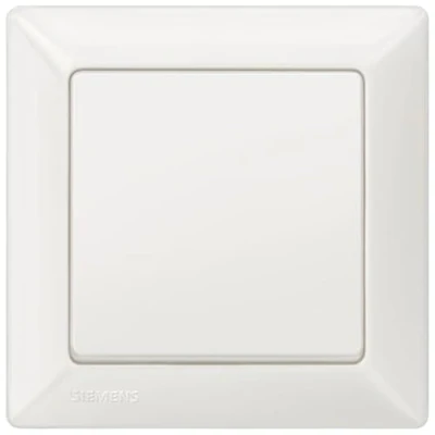 Abbildung von Siemens Komplettset Lichtschalter Lichtschaltereinsatz, Wippe &amp; 1 fach Rahmen in titanweiß, für Unterputz, 5TA2156, 5TG6201, 5TG2551 0
