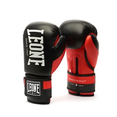 Abbildung von LEONE 1947, KNOCKOUT Boxhandschuhe, Unisex Erwachsene, Rot, 10 OZ, GN371