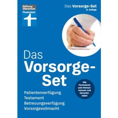 Abbildung von Das Vorsorge Set 2024 Ihr Ratgeber für die wichtigsten Vorkehrungen, mit Ausfüllhilfen auch zum Herunterladen: Patientenverfügung, Testament, Betreuungsverfügung, Vorsorgevollmacht