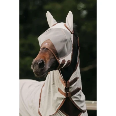 Abbildung von Kentucky Fliegenhaube Classic mit Ohren Silber