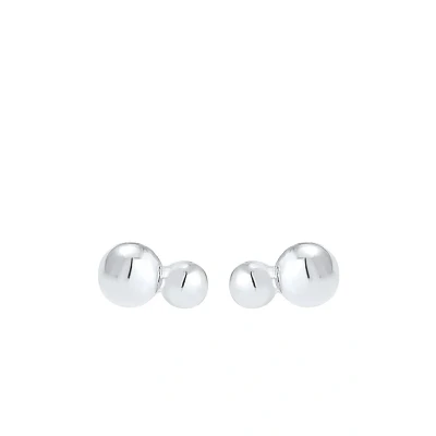 Abbildung von Elli Double GEO Ohrringe silvercoloured, Damen, Größe: One Size, Silver coloured