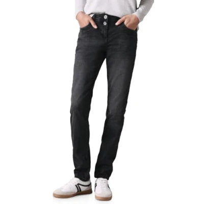 Abbildung von Cecil IM Casual FIT Jeans Slim Fit, Damen, Größe: 32x28, Grau