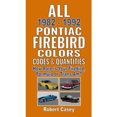 Abbildung von All 1982 1992 Pontiac Firebird Colors, Codes &amp; Quantities: How Rare is Your Firebird, Formula, or Trans Am?