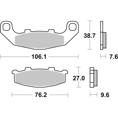 Abbildung von TRW Organic Allround MCB586 Bremsbelagsatz