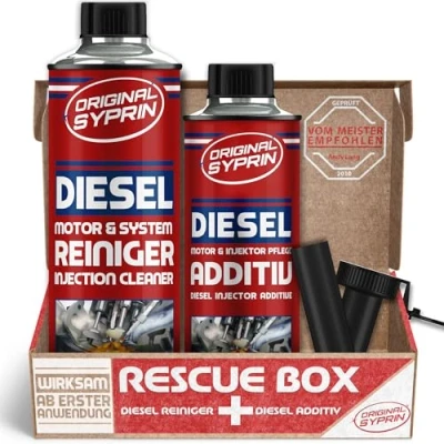 Abbildung von SYPRIN Original Diesel Additiv und Reiniger Bundle I Injektor Einspritzdüsen Reinigung Additive Motorsystemreiniger Paket