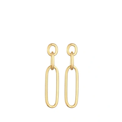 Abbildung von Elli Basic Blogger Ohrringe goldcoloured, Damen, Größe: One Size, Gold coloured