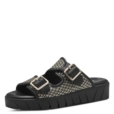 Abbildung von s.Oliver Pantolette flach, Damen, Größe: 38, Black comb Schuhe