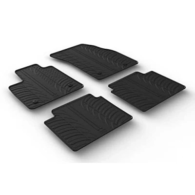 Abbildung von Gledring 0564 Fußmattensatz Gummi vorne und hinten 4 schwarz 750mm 550mm FORD: Focus Mk4 Turnier