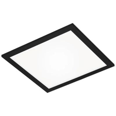 Abbildung von Briloner Leuchten LED Panel, Deckenleuchte, Deckenlampe, Deckenstrahler, 12 Watt, 1.300 Lumen, 4.000 Kelvin, Weiß Schwarz, 295x295x55mm (LxBxH), 7191 015