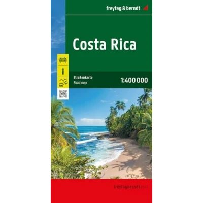 Abbildung von Costa Rica, Straßenkarte, 1:400.000, freytag &amp; berndt: wegenkaart schaal 1:400.000 (freytag berndt Auto + Freizeitkarten)