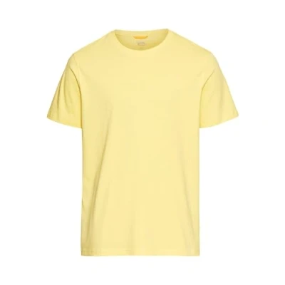 Abbildung von camel active Herren Basic T Shirt aus Reiner Baumwolle Gelb, menswear 5XL