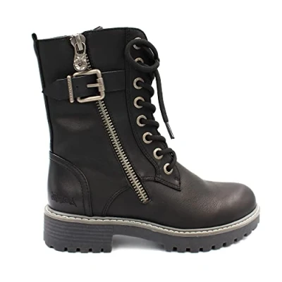 Abbildung von Blowfish Malibu Damen Rauly 2 Springerstiefel, Schwarz, 38 EU