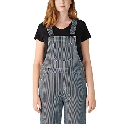 Abbildung von Dickies Damen Hickory Stripe Boyfriend Bib Overall Latzoverall, Stonewashed HIC, X Small