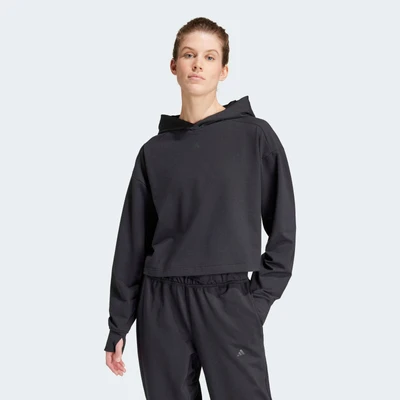 Abbildung von adidas Performance Power Loose FIT BACK Ventilation Kapuzenpullover, Damen, Größe: XS, Black