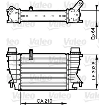 Abbildung von VALEO 818251 Ladeluftkühler Aluminium