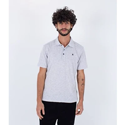 Abbildung von Hurley Herren Ace Vista Polo S/S Tshirt, White Htr, XL