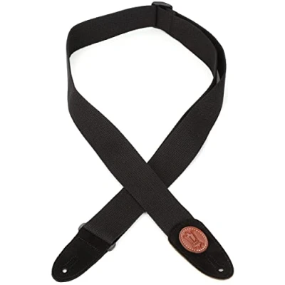 Abbildung von Levy&#039;s Leathers Signature Cotton Series Gitarrengurt aus Baumwolle Breite 5 cm Extra Lang Schwarz (MSSC8 XL BLK)