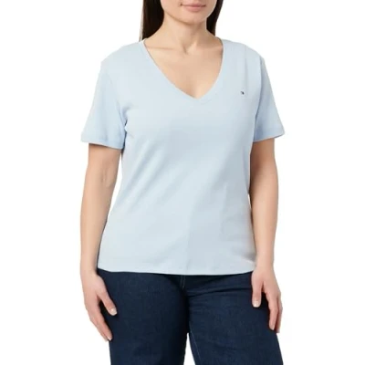 Abbildung von Tommy Hilfiger NEW SLIM CODY Tshirt basic, Damen, Größe: XXS, Breezy blue