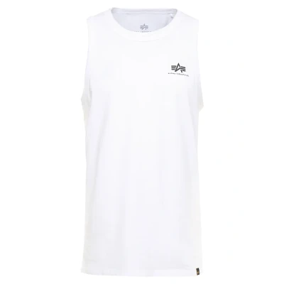 Abbildung von Alpha Industries Herren Small Logo top T Shirt, White, M