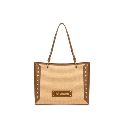 Abbildung von Love Moschino Timeless Handtasche, Damen, Größe: One Size, Natural/camel