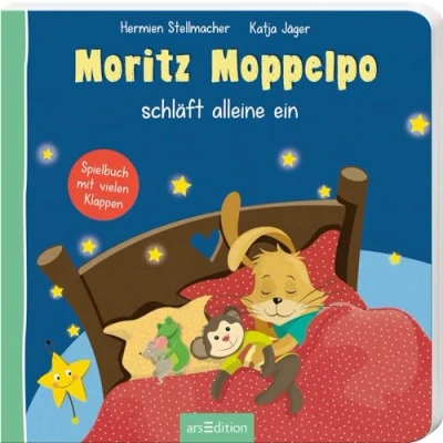 Abbildung von Moritz Moppelpo schläft alleine ein: Der Klassiker zum Thema Einschlafen für Kinder ab 24 Monaten