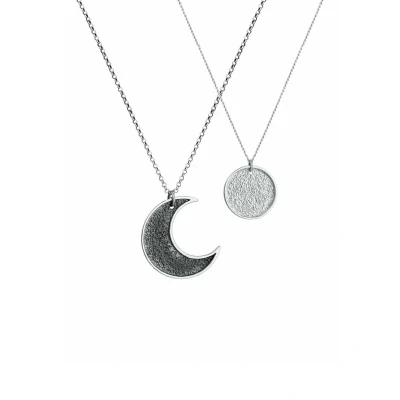 Abbildung von Elli 2 PACK MOON Halskette, Damen, Größe: 45, Silver coloured