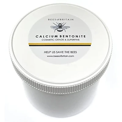 Abbildung von 100% Natürlich CALCIUM BENTONIT TON KOSMETIK QUALITÄT 454g von BEES of BRITAIN. Gesichtsreiniger. Superfein, Hohe Reinheit. Wir Spenden 5% Unseres Gewinns, um Bienen und Bestäuber zu Retten.