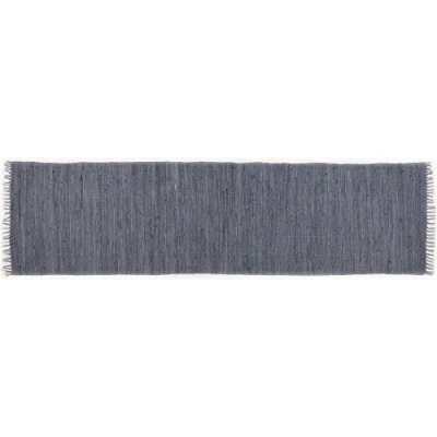 Abbildung von Theko Happy Cotton Teppich, 100% Baumwolle, Anthrazit, 70 cm x 250