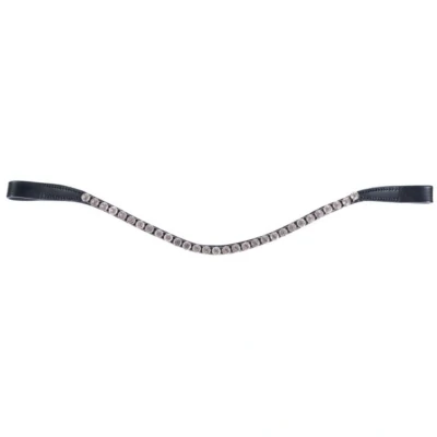 Abbildung von HKM Stirnriemen Precious Trense crystal/weiß Vollblut VB
