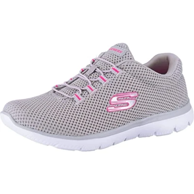 Abbildung von Skechers Damen Summits Sneaker , Grau/Heisses Pink 37 EU