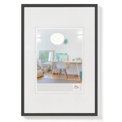Abbildung von walther design Bilderrahmen schwarz 28 x 35 cm New Lifestyle Kunststoffrahmen KV835B