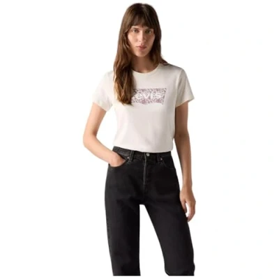 Abbildung von Levi&#039;s Tshirt print, Damen, Größe: Medium, Egret