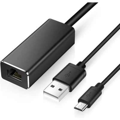 Abbildung von XTVTX Ethernet Adapter für Chromecast und TV Stick 10/100 Mbps,USB auf RJ45 LAN Netzwerkadapter Chromecast,Google Home Mini Fire mit USB 2.0 Netzkabel Stromversorgung