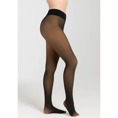 Abbildung von camano Thermo WARM Transparent Strumpfhose, Damen, Größe: 38/40, Black