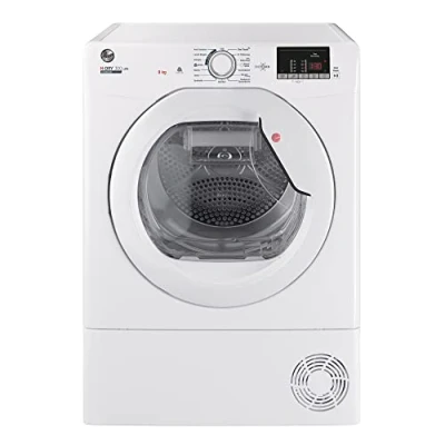 Abbildung von Hoover H DRY 300 Lite Kondenstrockner / 9 kg/Smarte Bedienung mit NFC Technologie/AquaVision Kondenswasserbehälter/Weiß/Modell: HLE C9DE 84