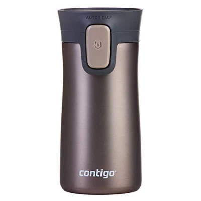Abbildung von Contigo Pinnacle Autoseal Thermobecher, Edelstahl Reisebecher, Isolierbecher, auslaufsicher, Kaffeebecher to Go, Travel Mug mit Easy Clean Deckel, BPA frei, 1 Stück (1er Pack)
