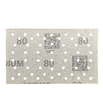 Abbildung von Mirka Iridium Premium Schleifpapier 81x133mm Klett 54 Loch, Korn 80, 100 Stk/Zum Schleifen von Lack, Spachtel, Grundierung, Holz, Stahl, Mineralwerkstoffe, Kunststoff