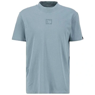 Abbildung von Alpha Industries Herren Label T HC Shirt, Greyblue, XS