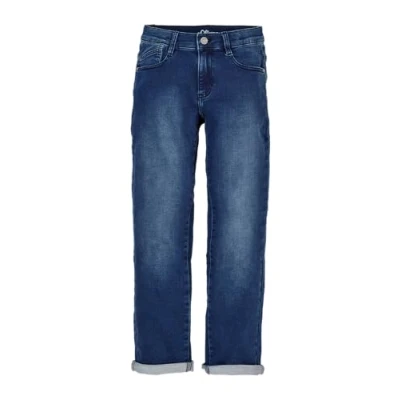 Abbildung von s.Oliver PETE MIT Waschung Jeans Straight Leg für Kinder, Größe: 134xREG, Dark blue stretche