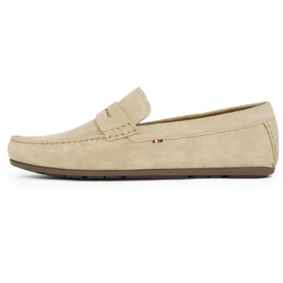 Abbildung von Tommy Hilfiger Casual Driver Mokassin, Herren, Größe: 45, Beige/brown Schuhe