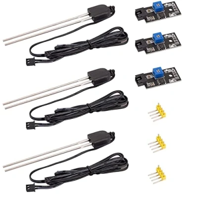 Abbildung von AZDelivery 3 x Bodenfeuchtesensor, Feuchte Detektor und Pflanzenfeuchte Messgerät mit korrosionsbeständiger Sonde für automatische Bewässerung System kompatibel Arduino Raspbery Pi