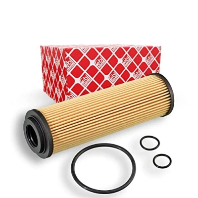 Abbildung von FEBI BILSTEIN 38355 Ölfilter mit Dichtring Filtereinsatz MERCEDES BENZ: C Class Coupe, T modell, Saloon