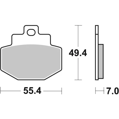 Abbildung von TRW Organic Allround MCB727 Bremsbelagsatz