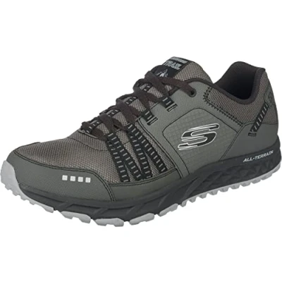 Abbildung von Skechers Herren Escape Plan Sneaker, Grey Charcoal Black, 39 EU
