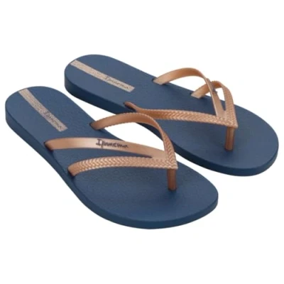 Abbildung von Ipanema Damen Bossa Fem Flipflop, Blue Metallic Pink, 35/36 EU