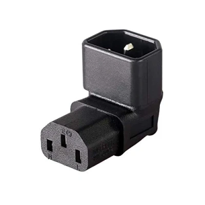 Abbildung von IEC C14 auf C13 Stromadapter/PDU Stecker, 90 Grad Wandmontage, LCD Fernseher