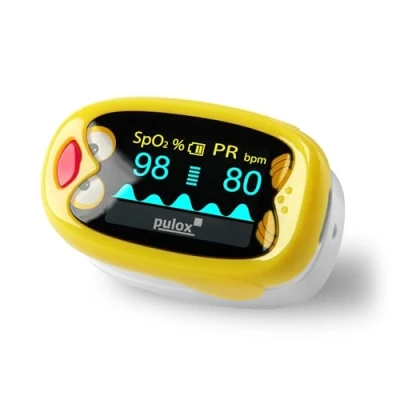 Abbildung von Pulox PO 210B Kinderpulsoximeter Akkubetriebenes Finger Pulsoximeter für Kinder und Kleinkinder