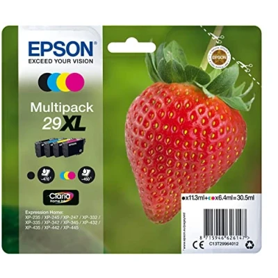 Abbildung von Epson 235M158 C13T29964022 Multi Pack (Schwarz, Gelb, Magenta, Cyan) Original Tintenpatronen of 1