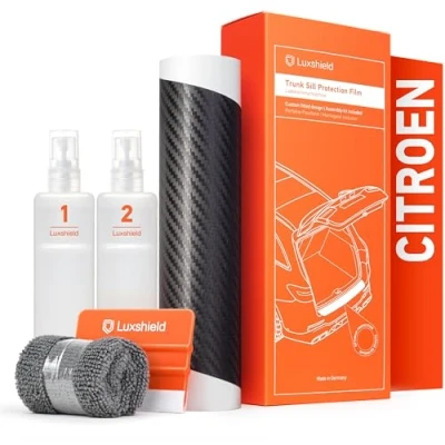Abbildung von Luxshield Ladekantenschutz Folie für Citroën Spacetourer I 2016 2024 Stoßstangenschutz, Kratzschutz, Lackschutzfolie Carbon Schwarz