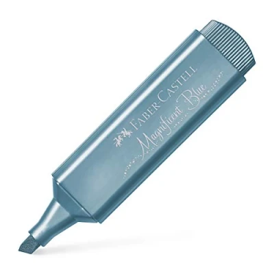 Abbildung von FABER CASTELL 154647 Textmarker TL 46, Metallic ice blue, 1 Stück